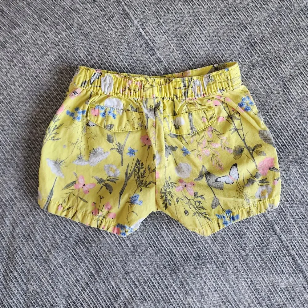 Carter's Floral and Butterfly Print Twill Shorts